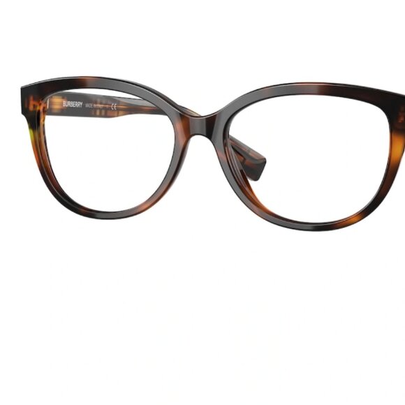 Burberry Esme Cat Eye Full Rim Light Havana Optical Tortoise Shell Frames - Picture 6 of 11